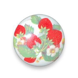 Vintage Strawberry Small Trinket Box